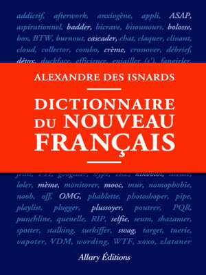 cover image of Dictionnaire du nouveau français